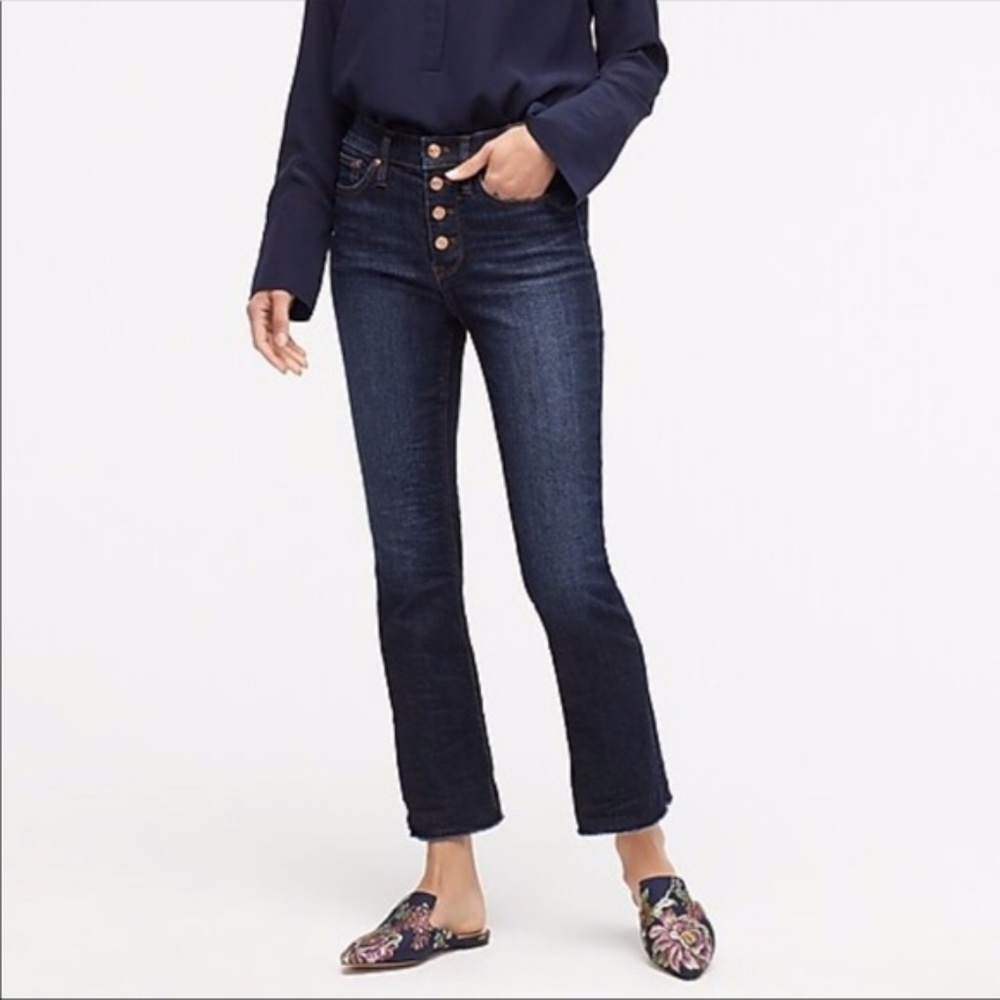 J Crew Demi-Boot Crop Jeans